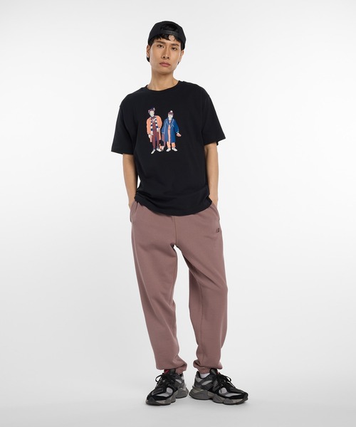 NEW BALANCE(ニューバランス)の「Athletics ネバーエイジショートスリーブTシャツ(Tシャツ/カットソー・メンズ・ブラック/ライトグレー・SMALL/MEDIUM/LARGE/X-LARGE/XX-LARGE)」の14枚目の写真