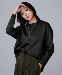 UNTITLED | 【セットアップ可/洗える】ダンボールジャージ プルオーバー(Tシャツ/カットソー)