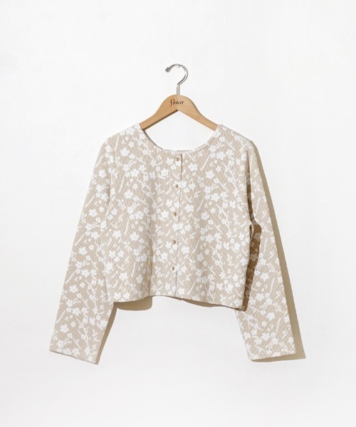 flower(フラワー)の「ランピーフローラルトップ(Tシャツ/カットソー・レディース・ブラック/ベージュ・FREE)」の15枚目の写真