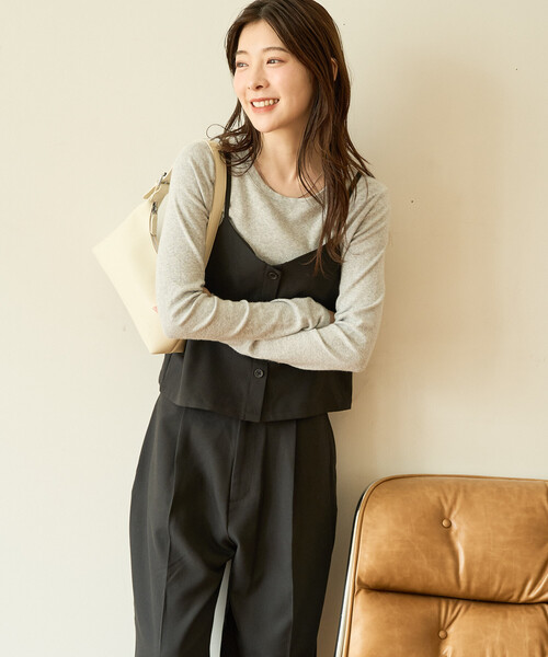 セール】限定展開 ソフトタッチ ツイル キャミ ビスチェ セットアップ