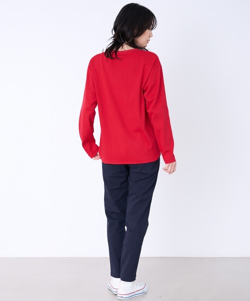 Arnold Palmer（アーノルドパーマー）の「シェア スムースコットン ラウンドヘム ロングTシャツ（Tシャツ/カットソー・レディース・ホワイト/ブラック/レッド・LL/XS/L/M/S）」の16枚目の写真