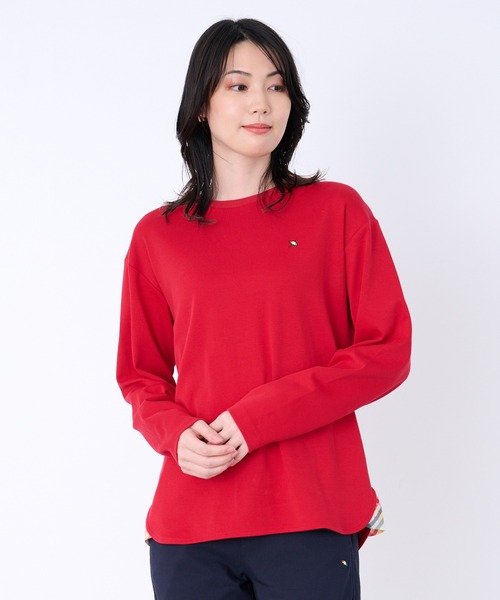 Arnold Palmer（アーノルドパーマー）の「シェア スムースコットン ラウンドヘム ロングTシャツ（Tシャツ/カットソー・レディース・ホワイト/ブラック/レッド・LL/XS/L/M/S）」の22枚目の写真