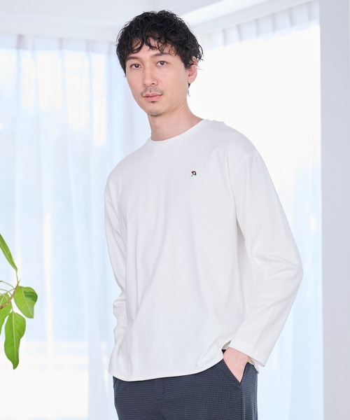 Arnold Palmer（アーノルドパーマー）の「シェア スムースコットン ラウンドヘム ロングTシャツ（Tシャツ/カットソー・レディース・ホワイト/ブラック/レッド・LL/XS/L/M/S）」の8枚目の写真