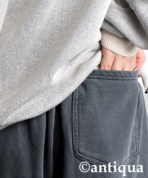 antiqua(アンティカ)の「裏毛ワイドパンツ(その他パンツ・レディース・ブラック/ダークグレー・MEDIUM/LARGE)」の16枚目の写真