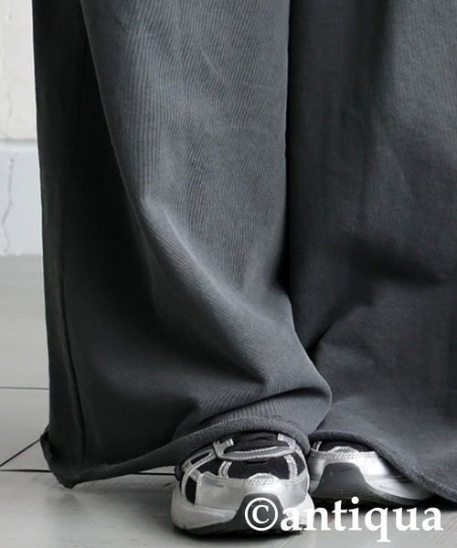 antiqua(アンティカ)の「裏毛ワイドパンツ(その他パンツ・レディース・ブラック/ダークグレー・MEDIUM/LARGE)」の19枚目の写真