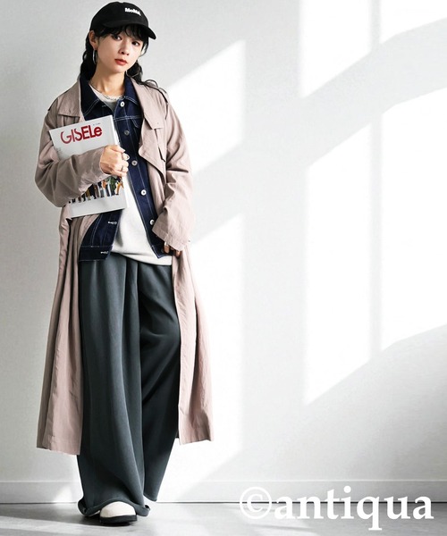 antiqua(アンティカ)の「裏毛ワイドパンツ(その他パンツ・レディース・ブラック/ダークグレー・MEDIUM/LARGE)」の20枚目の写真