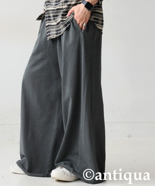 antiqua(アンティカ)の「裏毛ワイドパンツ(その他パンツ・レディース・ブラック/ダークグレー・MEDIUM/LARGE)」の21枚目の写真