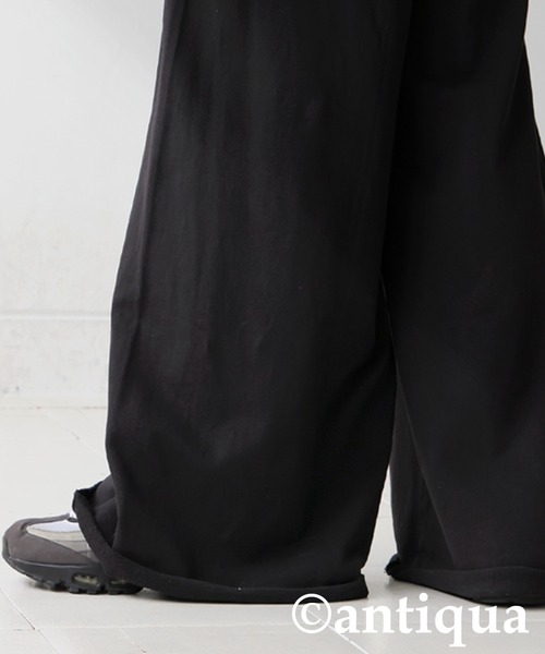 antiqua(アンティカ)の「裏毛ワイドパンツ(その他パンツ・レディース・ブラック/ダークグレー・MEDIUM/LARGE)」の12枚目の写真
