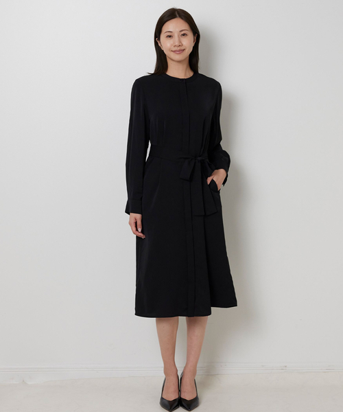 NARACAMICIE（ナラカミーチェ）の「【NARACAMICIE】羽織りワンピース（ワンピース・レディース・ブラウン/ブラック・M）」の11枚目の写真
