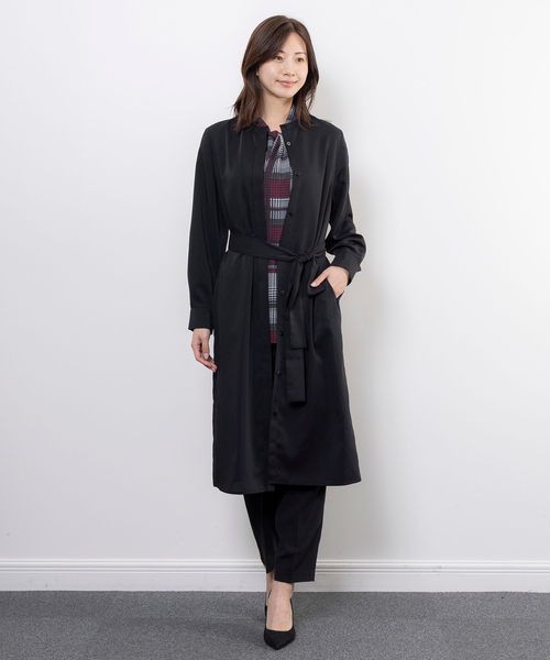 NARACAMICIE（ナラカミーチェ）の「【NARACAMICIE】羽織りワンピース（ワンピース・レディース・ブラウン/ブラック・M）」の12枚目の写真