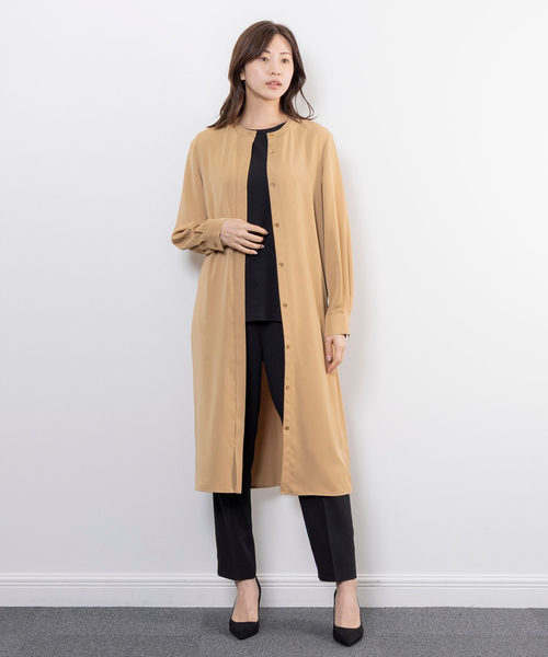 NARACAMICIE（ナラカミーチェ）の「【NARACAMICIE】羽織りワンピース（ワンピース・レディース・ブラウン/ブラック・M）」の14枚目の写真