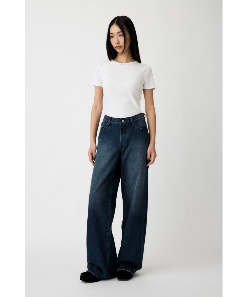 MOUSSY（マウジー）の「LOW SLUNG WIDE STRAIGHT（デニムパンツ