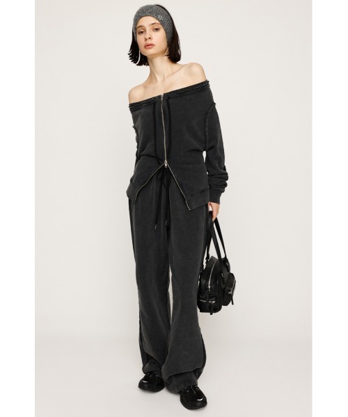 SLY(スライ)の「AUTHENTIC SW PT オーセンティック スウェットパンツ 秋服 冬服(スウェットパンツ・レディース・ブラック系その他2/杢グレー/レッド系その他・FREE)」の5枚目の写真