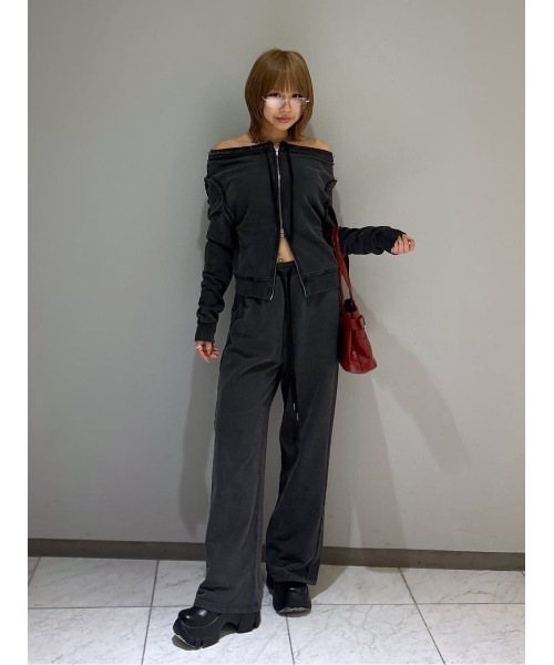 SLY(スライ)の「AUTHENTIC SW PT オーセンティック スウェットパンツ 秋服 冬服(スウェットパンツ・レディース・ブラック系その他2/杢グレー/レッド系その他・FREE)」の22枚目の写真