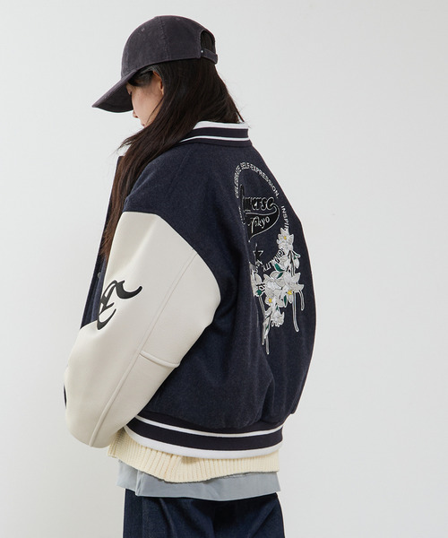 SKOOKUM(スクーカム)の「【SKOOKUM】VARSITY JACKET(スタジャン・レディース・ブラウン/ネイビー・SMALL/MEDIUM)」の10枚目の写真