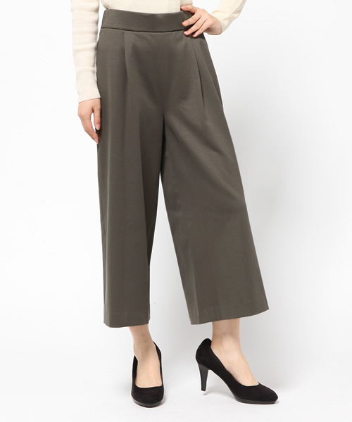 La TOTALITE（ラトータリテ）の「コンパクトカルゼワイドパンツ（その他パンツ・レディース・ブラック/カーキ・36/38）」の2枚目の写真