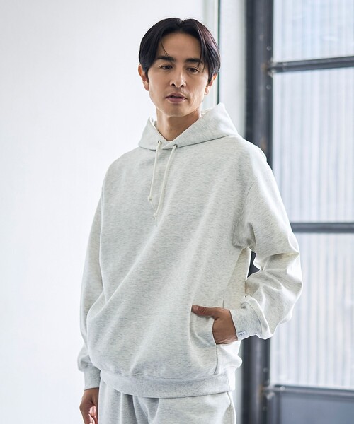 coen(コーエン)の「クリーンプラススウェットプルオーバーパーカー【防汚(食品汚れ)、UVカット】(パーカー・メンズ・ライトグレー/ダークグレー/ブラック・S/M/L/XL)」の12枚目の写真