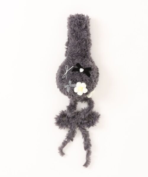 Burner(バーナー)の「【CHI SELECT】ボアフラワーモチーフ 耳あて付きイヤーマフ chi-earmuff-2-15(イヤーマフ・レディース・ブラック/ベージュ/モカ/ダークグレー/ホワイト/ブラウン・FREE)」の8枚目の写真
