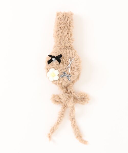 Burner(バーナー)の「【CHI SELECT】ボアフラワーモチーフ 耳あて付きイヤーマフ chi-earmuff-2-15(イヤーマフ・レディース・ブラック/ベージュ/モカ/ダークグレー/ホワイト/ブラウン・FREE)」の11枚目の写真
