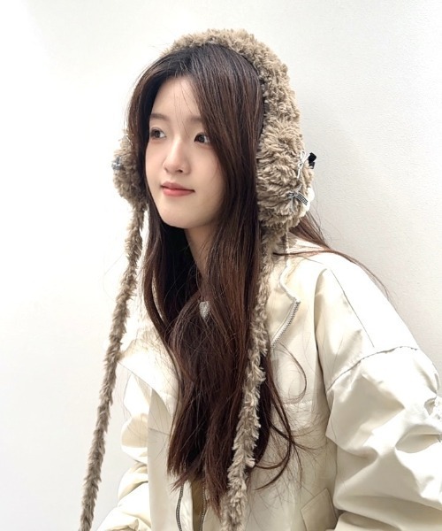 Burner(バーナー)の「【CHI SELECT】ボアフラワーモチーフ 耳あて付きイヤーマフ chi-earmuff-2-15(イヤーマフ・レディース・ブラック/ベージュ/モカ/ダークグレー/ホワイト/ブラウン・FREE)」の17枚目の写真