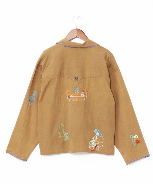 チャイハネ（チャイハネ）の「【チャイハネ】ベラディア刺繍シャツ（シャツ/ブラウス・レディース・ブラウン/ホワイト・FREE）」の3枚目の写真