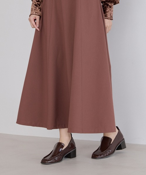 forksy.（フォルクシー）の「【forksy.】【オケージョン対応】スクエアトゥギャザーデザインヒールローファー（ローファー・レディース・ブラック/ブラウン/モカ・S/M/L）」の21枚目の写真