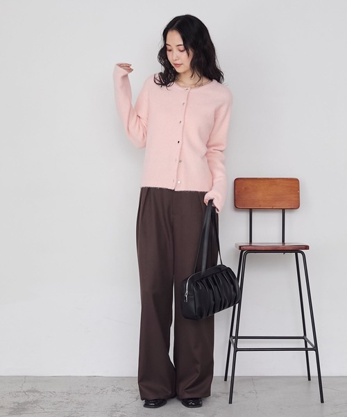 forksy.（フォルクシー）の「【forksy.】【オケージョン対応】スクエアトゥギャザーデザインヒールローファー（ローファー・レディース・ブラック/ブラウン/モカ・S/M/L）」の15枚目の写真