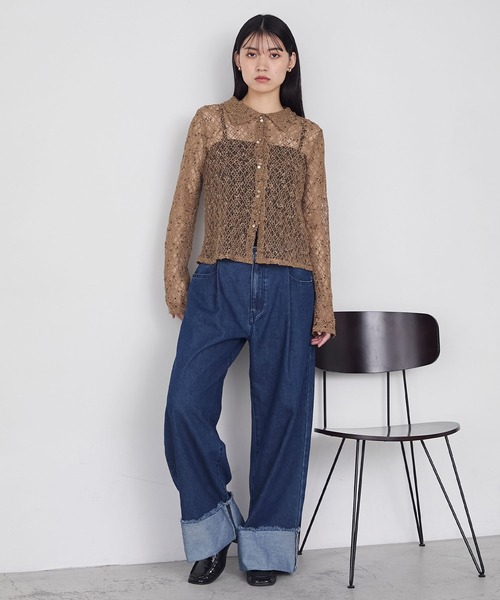 forksy.（フォルクシー）の「【forksy.】【オケージョン対応】スクエアトゥギャザーデザインヒールローファー（ローファー・レディース・ブラック/ブラウン/モカ・S/M/L）」の16枚目の写真