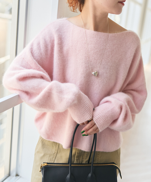 うどん25awスピックアンドスパンFOX/ALPACAルーズニット完売 FOX/ALPACAルーズニット（ニット/セーター）｜Spick & Span（スピック