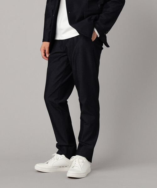 COMME CA MEN(コムサメン)の「【セットアップ対応】2WAY デニムルックジャージー パンツ(その他パンツ・メンズ・ネイビー/ブラック・M/L/S)」の2枚目の写真