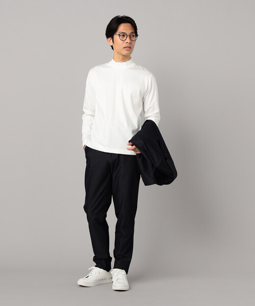 COMME CA MEN(コムサメン)の「【セットアップ対応】2WAY デニムルックジャージー パンツ(その他パンツ・メンズ・ネイビー/ブラック・M/L/S)」の4枚目の写真