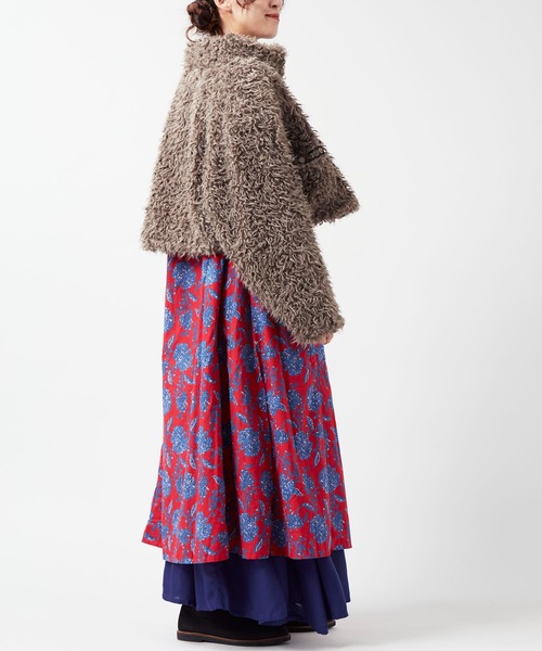 チャイハネ（チャイハネ）の「【チャイハネ】モケリプードルファージャケット（その他アウター・レディース・グレー/ホワイト/ライトベージュ・FREE）」の16枚目の写真