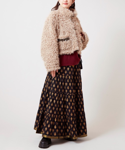 チャイハネ（チャイハネ）の「【チャイハネ】モケリプードルファージャケット（その他アウター・レディース・グレー/ホワイト/ライトベージュ・FREE）」の21枚目の写真