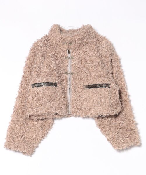 チャイハネ（チャイハネ）の「【チャイハネ】モケリプードルファージャケット（その他アウター・レディース・グレー/ホワイト/ライトベージュ・FREE）」の10枚目の写真