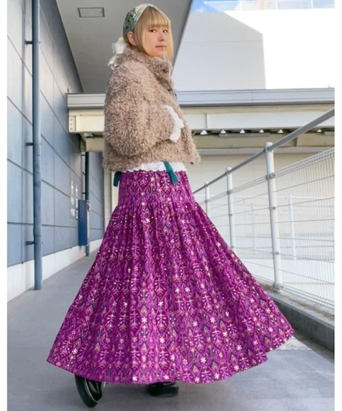 チャイハネ（チャイハネ）の「【チャイハネ】モケリプードルファージャケット（その他アウター・レディース・グレー/ホワイト/ライトベージュ・FREE）」の6枚目の写真