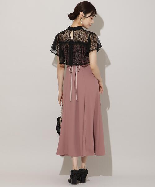 WILLSELECTION（ウィルセレクション）の「タックリボンレースブラウス×バックレースアップワンピース（ドレス・レディース・サックスブルー/ブラック/ピンク・FREE）」の5枚目の写真