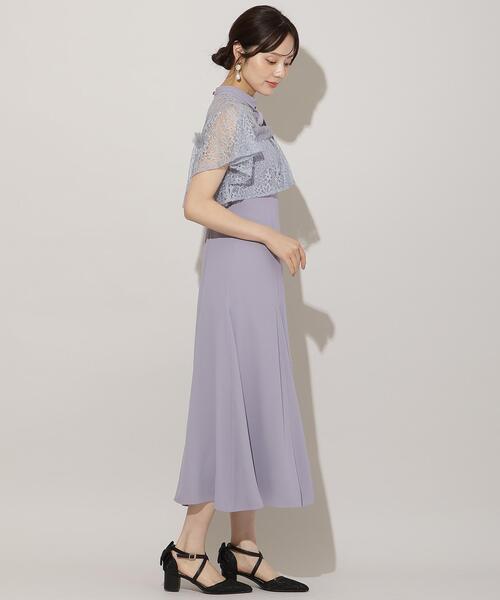WILLSELECTION（ウィルセレクション）の「タックリボンレースブラウス×バックレースアップワンピース（ドレス・レディース・サックスブルー/ブラック/ピンク・FREE）」の10枚目の写真