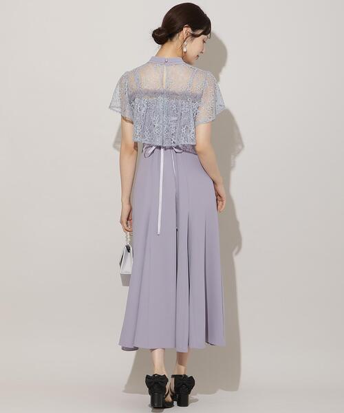 WILLSELECTION（ウィルセレクション）の「タックリボンレースブラウス×バックレースアップワンピース（ドレス・レディース・サックスブルー/ブラック/ピンク・FREE）」の11枚目の写真