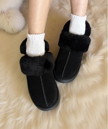 ALL BLACK（オールブラック）の「ファーボリュームサンダル（ブーツ）」