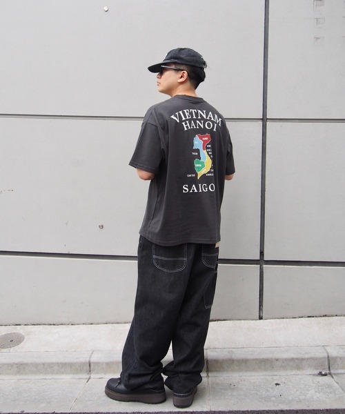 WHO'S WHO gallery（フーズフーギャラリー）の「【Sourcream/サワークリーム】虎刺繍ベトナムグラフィックT（Tシャツ/カットソー・レディース・ホワイト/チャコールグレー・SMALL/LARGE/MEDIUM）」の9枚目の写真