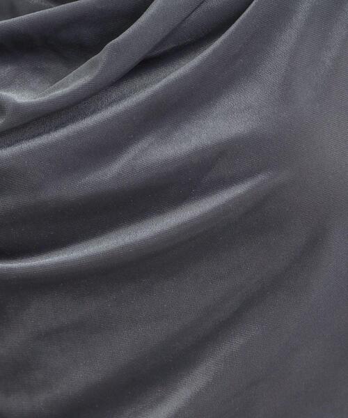 Cutie Blonde（キューティーブロンド）の「【S-LL】ベロア調ドレープデザインカットソー（Tシャツ/カットソー・レディース・ブラウン系その他/オフホワイト/チャコールグレー・01/02/03/04）」の11枚目の写真