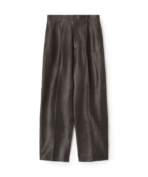 EDITION(エディション)の「クラッシュレザー スラックス(スラックス・メンズ・ダークブラウン・M/S)」の1枚目の写真
