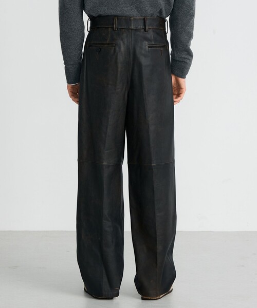 EDITION(エディション)の「クラッシュレザー スラックス(スラックス・メンズ・ダークブラウン・M/S)」の5枚目の写真