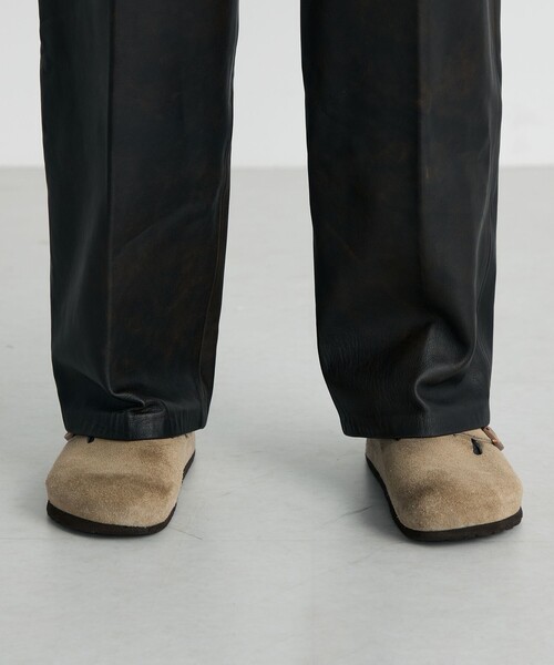 EDITION(エディション)の「クラッシュレザー スラックス(スラックス・メンズ・ダークブラウン・M/S)」の9枚目の写真