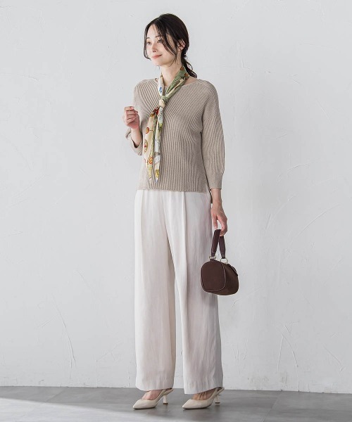 セール】ラメミックスニットプルオーバー≪手洗い可能≫（ニット