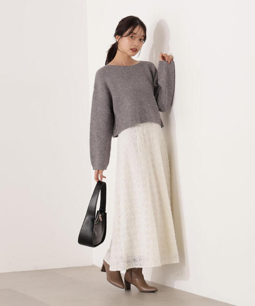 PROPORTION BODY DRESSING（プロポーションボディドレッシング）の「立体レースフレアスカート / 1215220105（スカート・レディース・ピンク/ホワイト系その他・MEDIUM/P/S）」の8枚目の写真