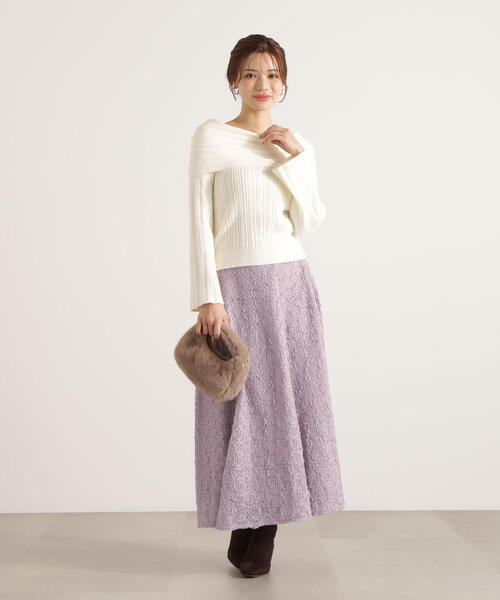 PROPORTION BODY DRESSING（プロポーションボディドレッシング）の「立体レースフレアスカート / 1215220105（スカート・レディース・ピンク/ホワイト系その他・MEDIUM/P/S）」の21枚目の写真