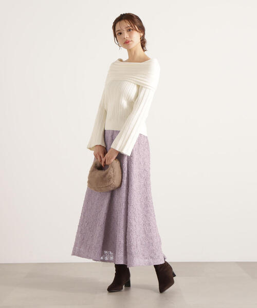 PROPORTION BODY DRESSING（プロポーションボディドレッシング）の「立体レースフレアスカート / 1215220105（スカート・レディース・ピンク/ホワイト系その他・MEDIUM/P/S）」の22枚目の写真