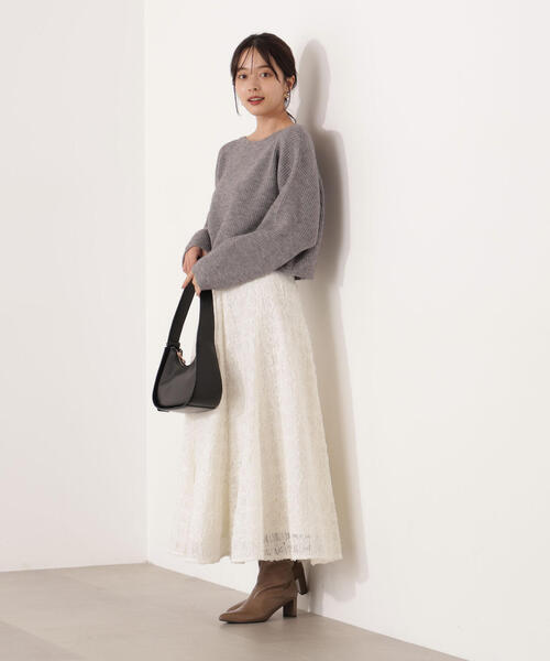 PROPORTION BODY DRESSING（プロポーションボディドレッシング）の「立体レースフレアスカート / 1215220105（スカート・レディース・ピンク/ホワイト系その他・MEDIUM/P/S）」の2枚目の写真