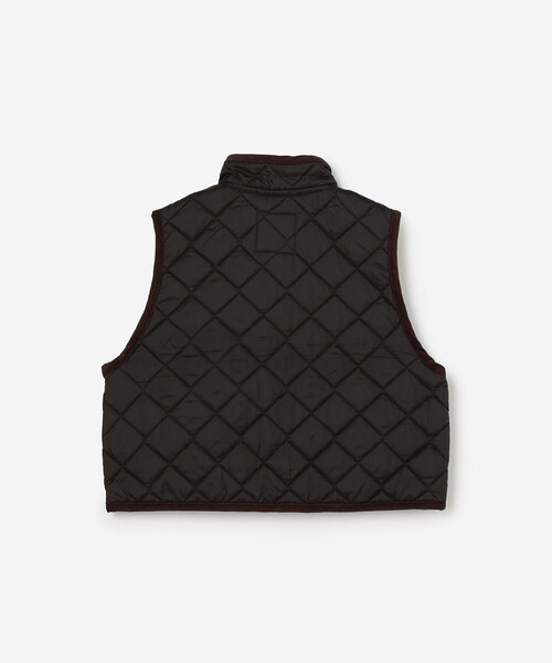 LAVENHAM | 〈別注〉 クロップド スタンドカラーキルティングベスト